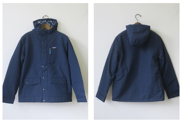 patagoniaのジャケットのモデル着用画像