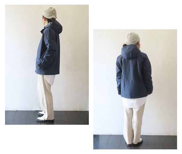 patagoniaのジャケットのモデル着用画像