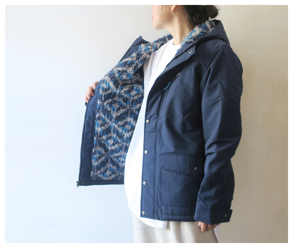 patagoniaのジャケットのモデル着用画像