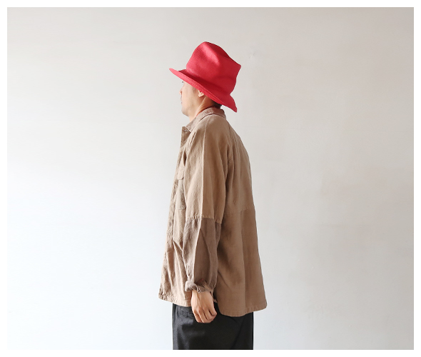 Engineered Garmentsのハットのモデル着用画像
