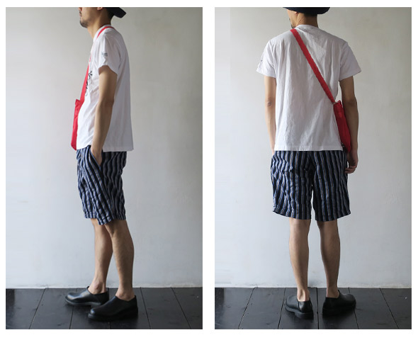 Engineered GarmentsのTシャツのモデル着用画像