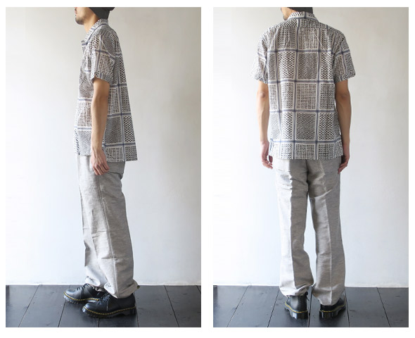 Engineered Garmentsのシャツのモデル着用画像