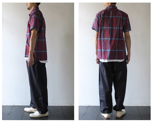 Engineered Garmentsのシャツのモデル着用画像