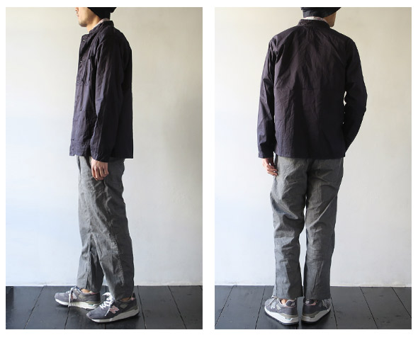 Engineered Garmentsのシャツのモデル着用画像