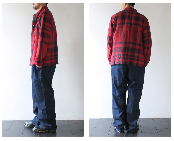 Engineered Garmentsのシャツのモデル着用画像