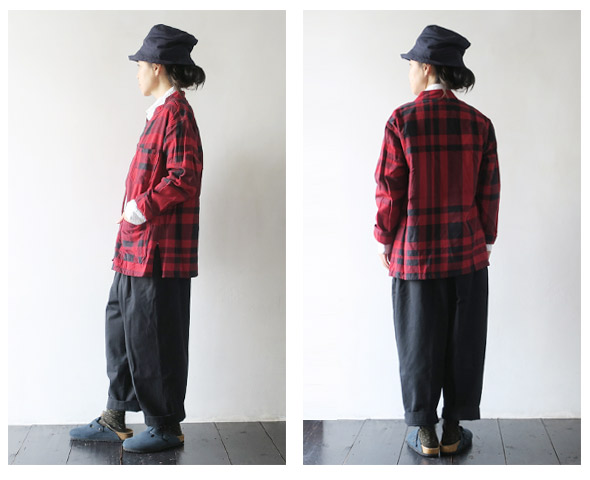 Engineered Garmentsのシャツのモデル着用画像