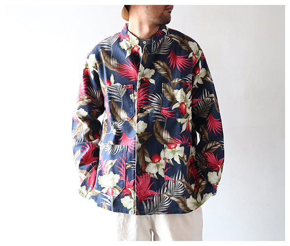 Engineered Garments エンジニアドガーメンツ Dayton Shirt - Hawaiian Floral Java Cloth