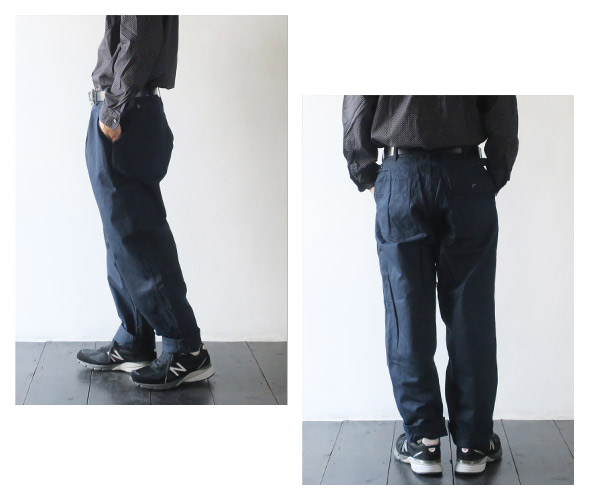 Engineered Garmentsのパンツのモデル着用画像