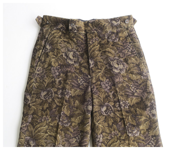 NEEDLES - Side Tab Trouser - Dobby Corduroy Botanical Print