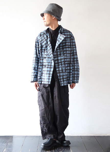 AiE DBB Jacket - Windowpane Print エーアイイー ジャケット