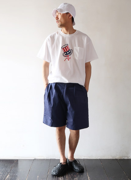 AiE Printed S/S Pocket Tee - Yankee エーアイイー プリントショートスリーブポケットティー