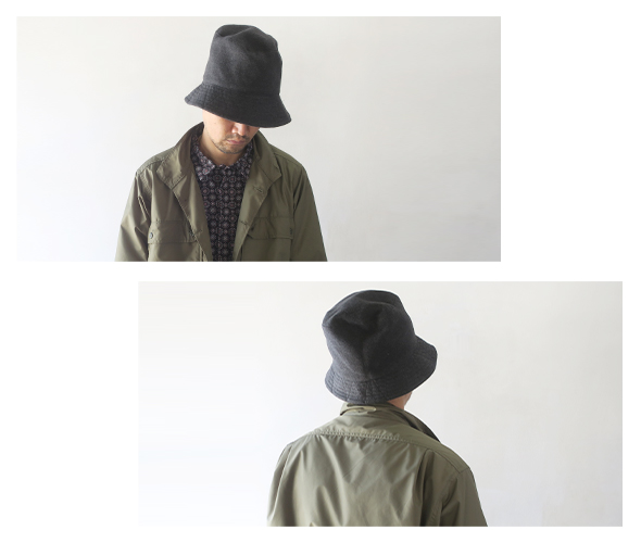 Engineered Garments - Bucket Hat - Polyester Fake Melton エンジニアドガーメンツ バケットハット