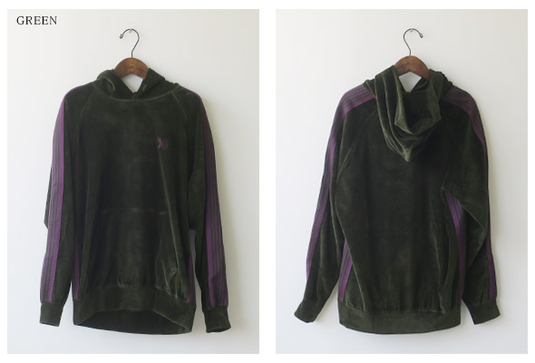 NEEDLES - Track Hoody - C/Pe Velour ニードルス トラックフーディー