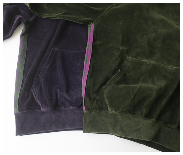 NEEDLES - Track Hoody - C/Pe Velour ニードルス トラックフーディー