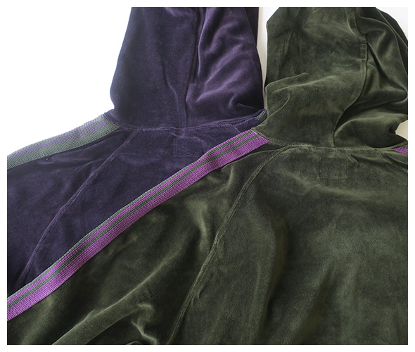 NEEDLES - Track Hoody - C/Pe Velour ニードルス トラックフーディー