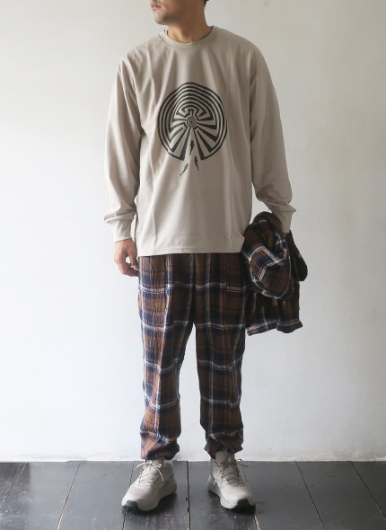 South2 West8 - L/S Crew Neck Tee - MAZE サウス2 ウェスト8 ロングスリーブクルーネックT
