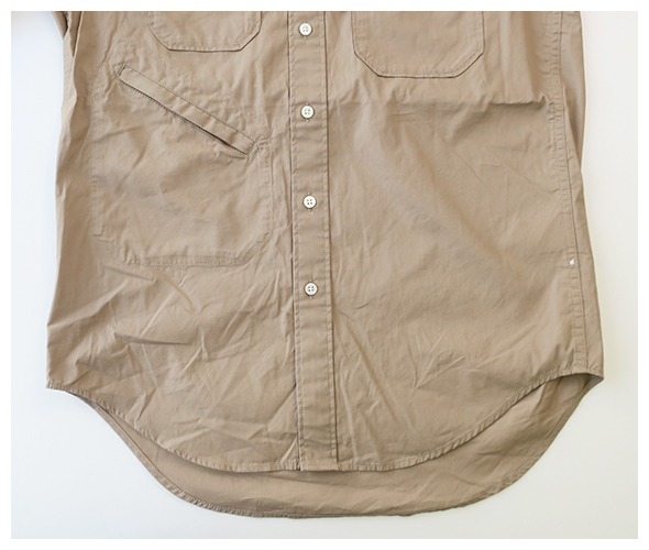 Engineered Garments - Banded Collar Shirt - Pima Broadcloth エンジニアドガーメンツ バンドカラーシャツ