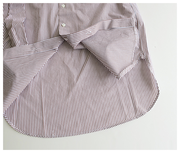 Engineered Garments Rounded Collar Shirt - Candy stripe エンジニアドガーメンツ シャツ