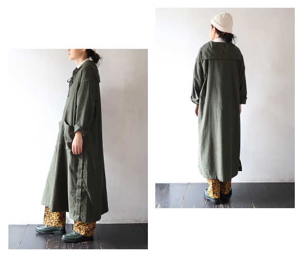 Engineered Garments - Sailor Dress - Solid Cotton Flannel エンジニアドガーメンツ セーラードレス
