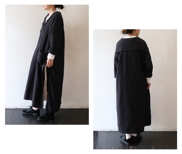 Engineered Garments - Sailor Dress - Solid Cotton Flannel エンジニアドガーメンツ セーラードレス