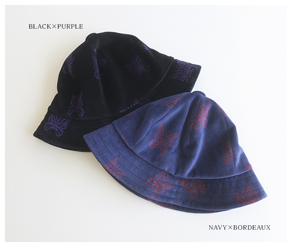 NEEDLES - Bermuda Hat / C/PE Papillon Velour ニードルス ハット
