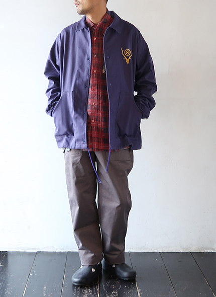 REBUILD by Needles - Flannel Shirt -> 7 Cuts Wide Shirt / Reflection リビルドバイニードルズ フランネルシャツ