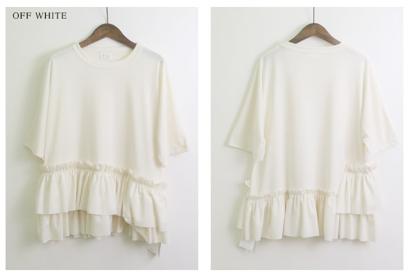 RhodolirioN - Frill Tiered Half Sleeve Tee ロドリリオン フリルティアードハーフスリーブT