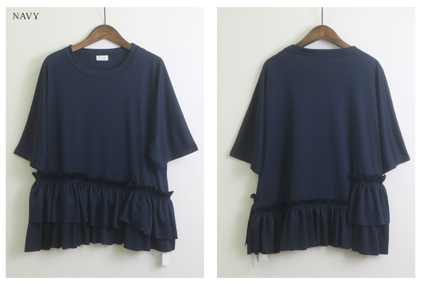 RhodolirioN - Frill Tiered Half Sleeve Tee ロドリリオン フリルティアードハーフスリーブT