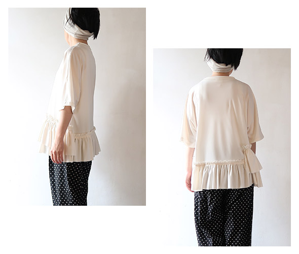 RhodolirioN - Frill Tiered Half Sleeve Tee ロドリリオン フリルティアードハーフスリーブT