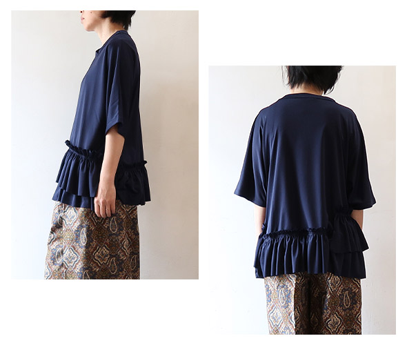 RhodolirioN - Frill Tiered Half Sleeve Tee ロドリリオン フリルティアードハーフスリーブT