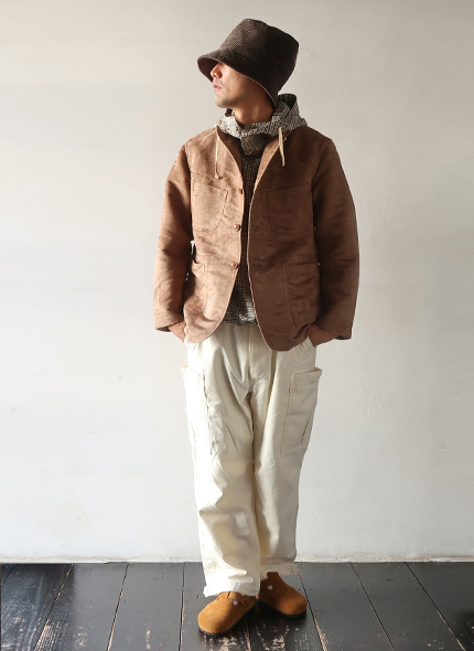 Engineered Garments - Bedford Jacket - Poly Fake Suede エンジニア