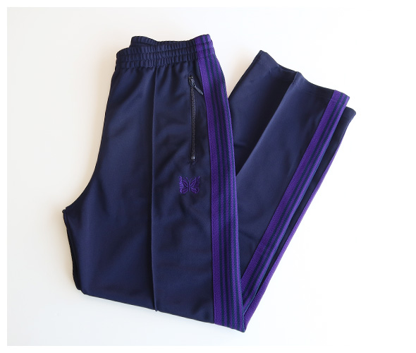 NEEDLES   Track Pant   Poly Smooth   NAVY ニードルス トラックパンツ