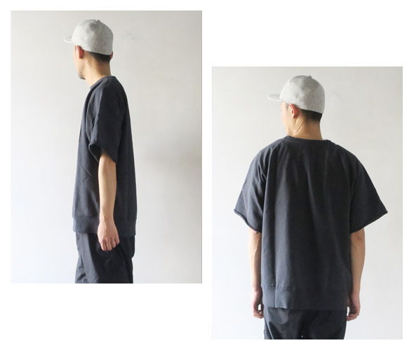 THE NORTH FACE PURPLE LABELのスウェットのモデル着用画像
