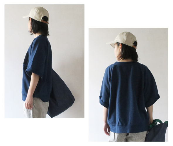 THE NORTH FACE PURPLE LABELのスウェットのモデル着用画像