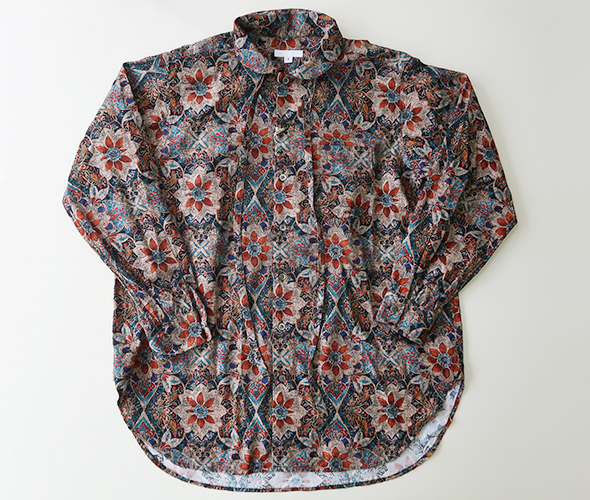 Engineered Garments - Rounded Collar Shirt - Floral Printed Cotton