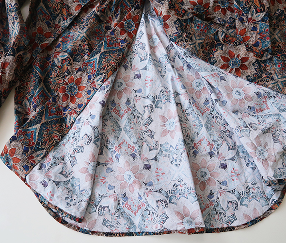 Engineered Garments - Rounded Collar Shirt - Floral Printed Cotton
