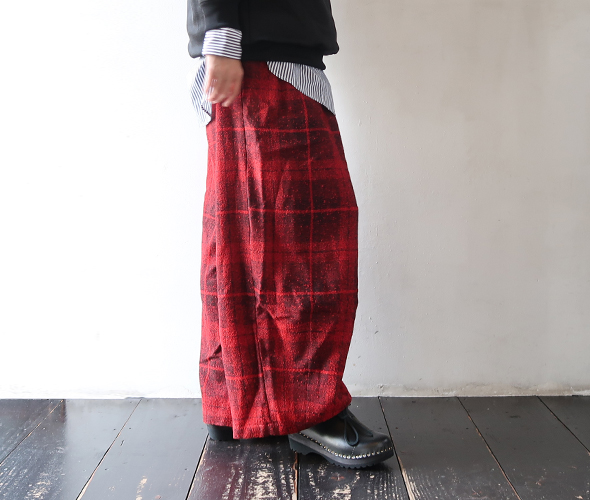 NEEDLES - H.D. Pant - W/R - Tweed Plaid - RED ニードルズ