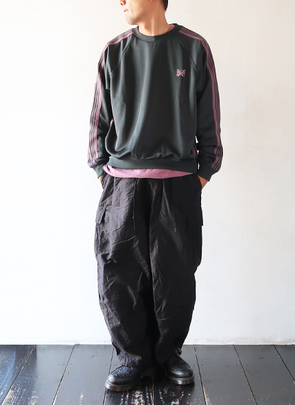NEEDLES - Track Crew Neck Shirt - Poly Smooth ニードルズ