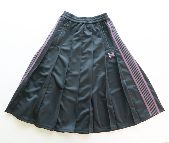 Needles S25 PLEATED TRACK SKIRT 限定出品 Needles Pleated Track Skirt Poly Smooth Ivory – Neighbour