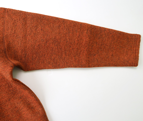 South2 West8 - S.S. Mock Neck Shirt - W/PE Boiled Jersey - ORANGE