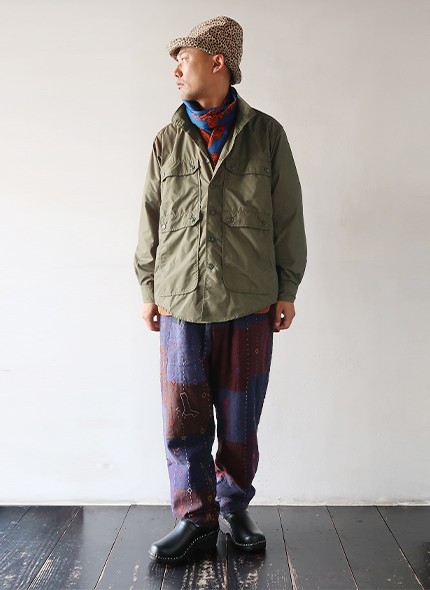 SASSAFRAS - Botanical Eagle Scout Half - Micro Taffeta ササフラス