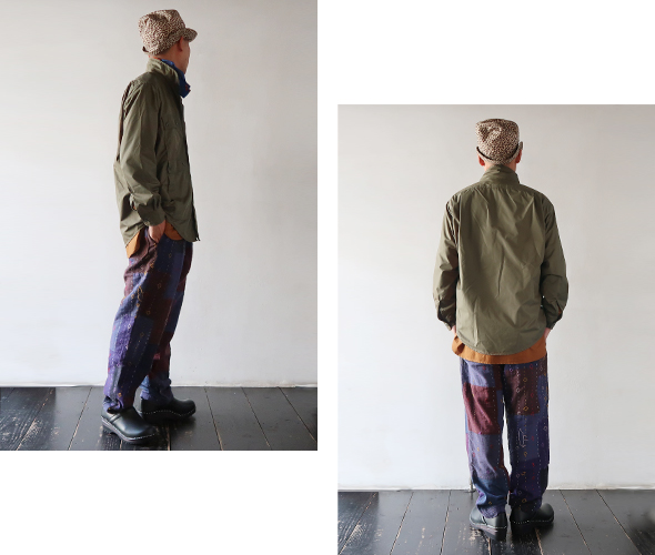 定価27500円 タグ付き ササフラス S　七分 SASSAFRAS - Botanical Eagle Scout Half - Micro Taffeta ササフラス