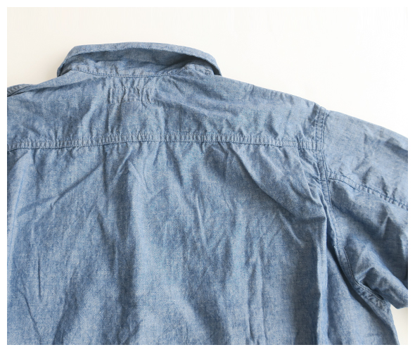 SASSAFRAS - Landscaper Shell Half 5oz Chambray ササフラス ランドスケーパー シェルハーフ