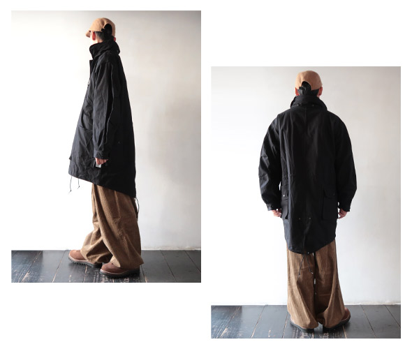 SASSAFRAS - Digs Crew Coat - C/Corduroy Nylon Oxford ササフラス ディグスクルーコート