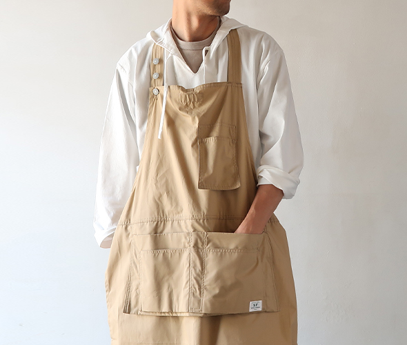 【新品】ササフラス　ランドスケーパースモック（Landscaper Smock） Landscaper Smock(5oz Indigo Stripe) / Indigo | SASSAFRAS