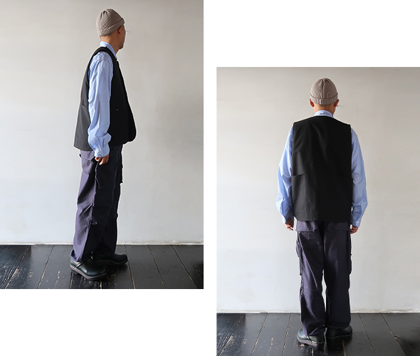 SASSAFRAS カルチベーターベスト SASSAFRAS】Cultivator Vest (Wool Like Tropical