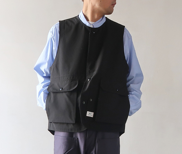 ササフラス SASSAFRAS ベスト SASSAFRAS(ササフラス)/GARDEN TOUGH VEST : Polyester Quilting