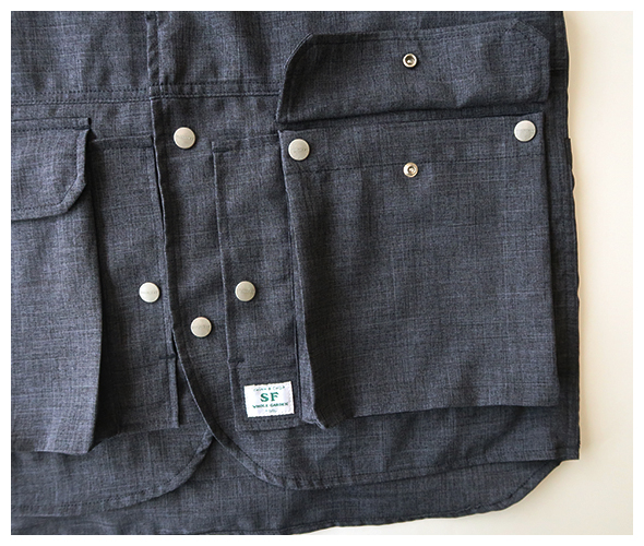 SASSAFRAS ネイビー ベスト XL SASSAFRAS（ササフラス）CRAZY GARDENER VEST Blanket ネイビー