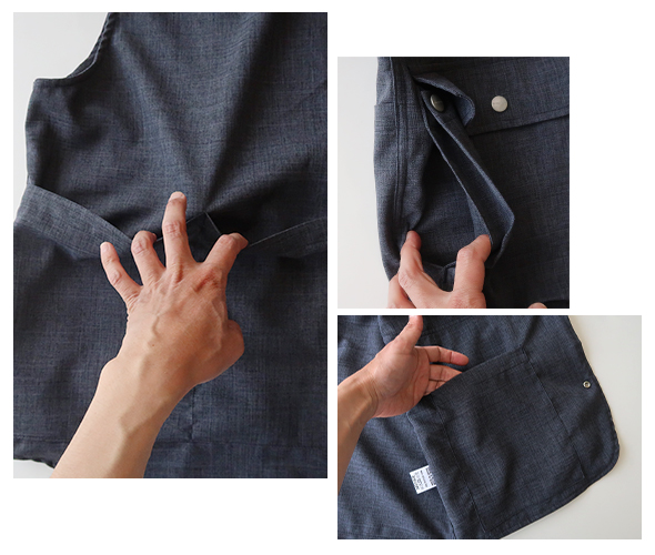 SASSAFRAS ネイビー ベスト XL SASSAFRAS（ササフラス）CRAZY GARDENER VEST Blanket ネイビー