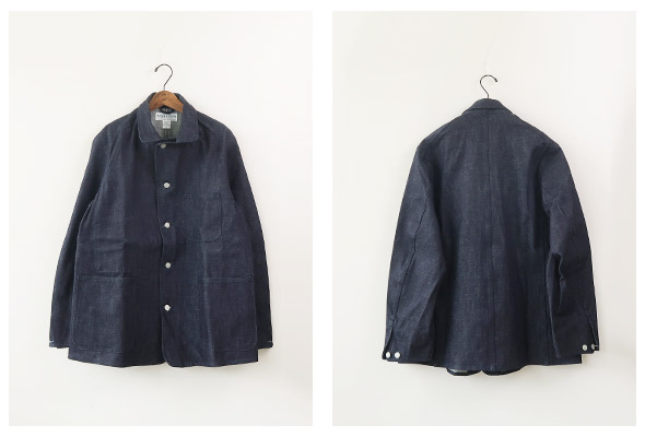 【試着のみ】SASSAFRAS Sprayer Jacket Sassafras Sprayer Jacket 13.7oz Drill Black